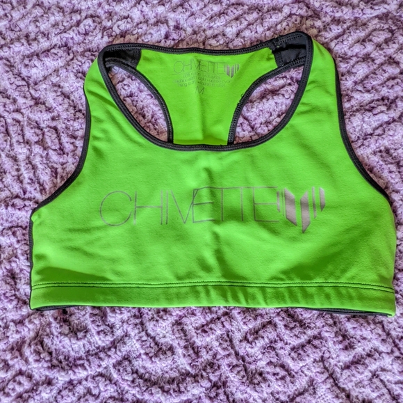 The Chive chivette yoga pants and top set, brand new, green and black, size M - Picture 2 of 7